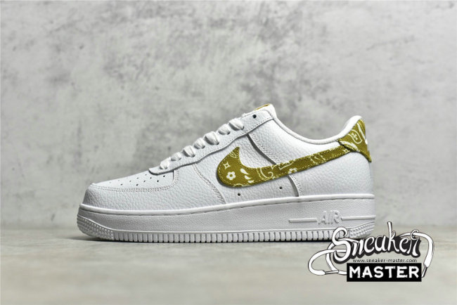 NIKE AIR FORCE 1 LOW OLIVE PAISLEY WHITE/WHITE/OLIVE DJ9942-101