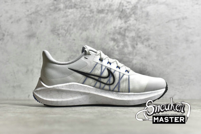 NIKE ZOOM WINFLO 8 RUNNING SHOES LIGHT GREY/LIGHT GREY/NAVY CW3419-008