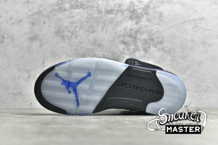 NIKE AIR JORDAN 5 RETRO BLACK/RACER BLUE/REFLECTIVE SILVER CT4838-004