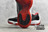 NIKE AIR JORDAN 11 RETRO LOW BG BRED BLACK/TRUE RED/WHITE 528896-012