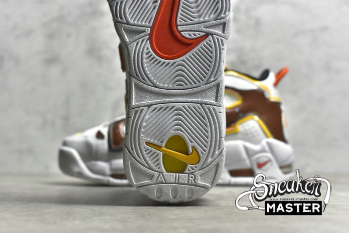 NIKE AIR MORE UPTEMPO GS WHITE/BROWN/YELLOW DD9223-100