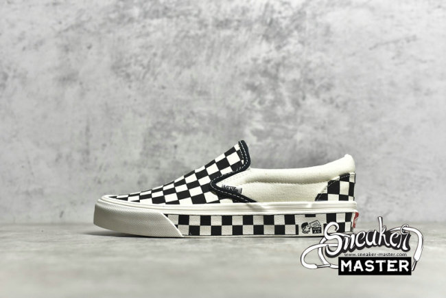 VANS OG CLASSIC SLIP-ON LX CHECKERBOARD BLACK/TURE WHITE/BLACK VN000UDFF8L