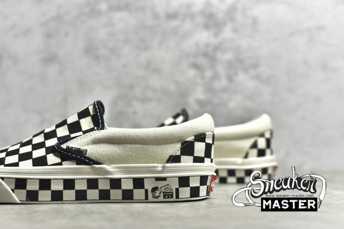 VANS OG CLASSIC SLIP-ON LX CHECKERBOARD BLACK/TURE WHITE/BLACK VN000UDFF8L