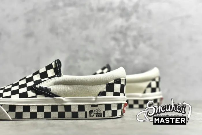 VANS OG CLASSIC SLIP-ON LX CHECKERBOARD BLACK/TURE WHITE/BLACK VN000UDFF8L