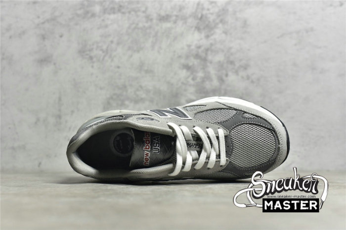 NEW BALANCE 990V3 RUNNING SHOES GREY/WHITE/GREY M990GL3