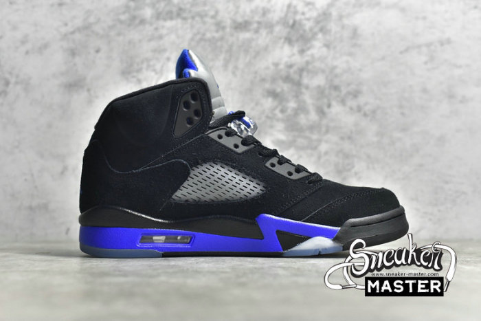NIKE AIR JORDAN 5 RETRO BLACK/RACER BLUE/REFLECTIVE SILVER CT4838-004
