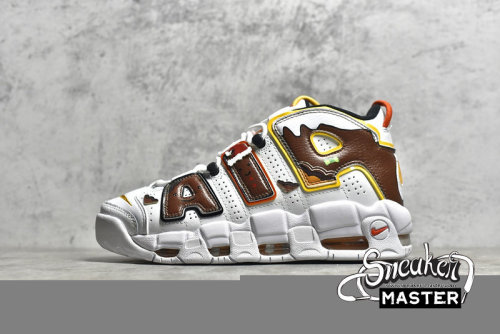 NIKE AIR MORE UPTEMPO GS WHITE/BROWN/YELLOW DD9223-100