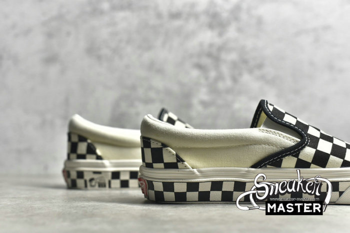 VANS OG CLASSIC SLIP-ON LX CHECKERBOARD BLACK/TURE WHITE/BLACK VN000UDFF8L
