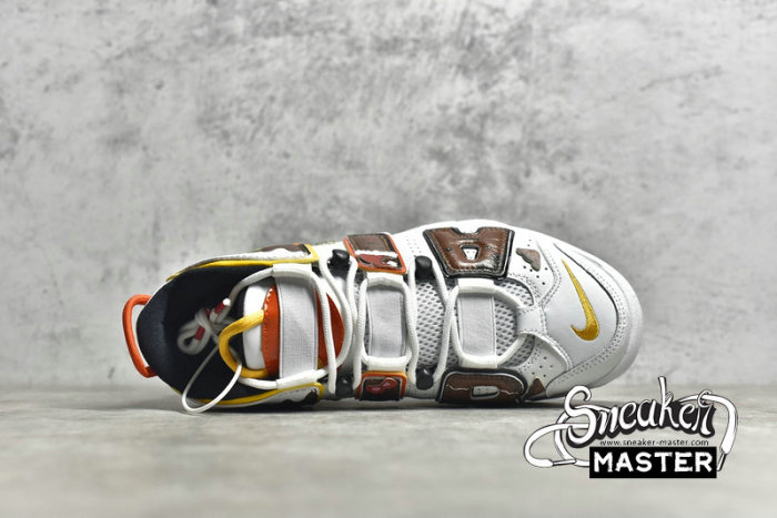 NIKE AIR MORE UPTEMPO GS WHITE/BROWN/YELLOW DD9223-100