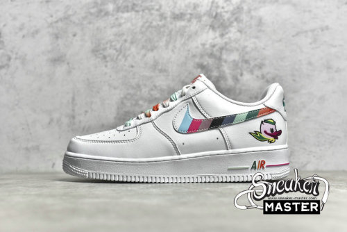 NIKE AIR FORCE 1 LOW WHITE/WHITE/MULTI-COLOR DH9595-100