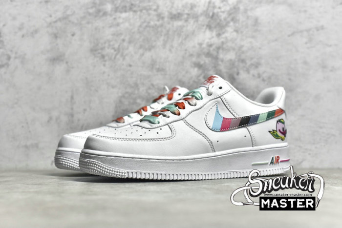NIKE AIR FORCE 1 LOW WHITE/WHITE/MULTI-COLOR DH9595-100