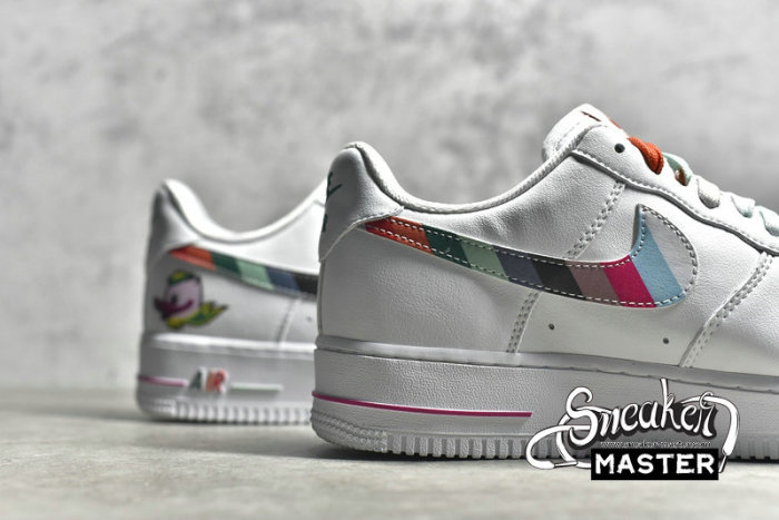 NIKE AIR FORCE 1 LOW WHITE/WHITE/MULTI-COLOR DH9595-100