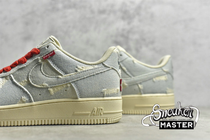 NIKE AIR FORCE 1 07 LOW X LEVI'S BEIGE/BEIGE/DENIM BLUE VI6396-158