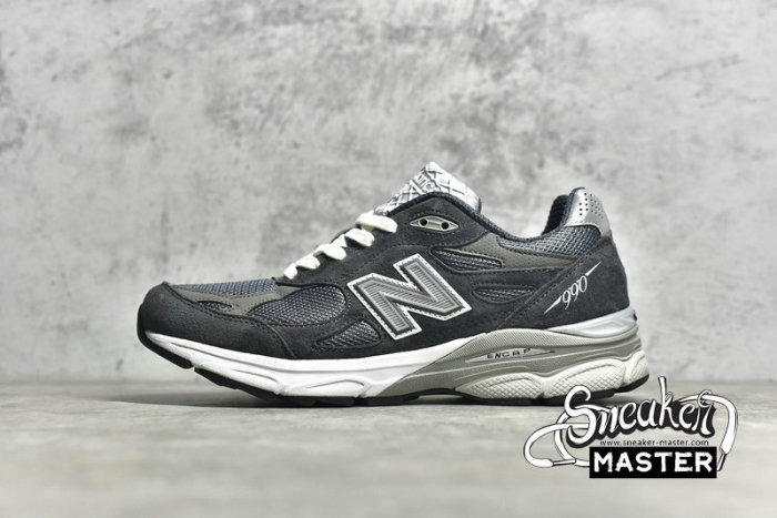 NEW BALANCE 990V3 X KITH MADE IN USA TORNADO DARK GREY/LIGHT GREY/WHITE M990KT3