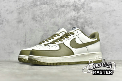 NIKE AIR FORCE 1 LOW WHITE/WHITE/OLIVE GREEN DD7798-176