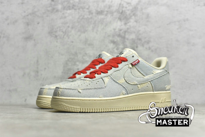 NIKE AIR FORCE 1 07 LOW X LEVI'S BEIGE/BEIGE/DENIM BLUE VI6396-158