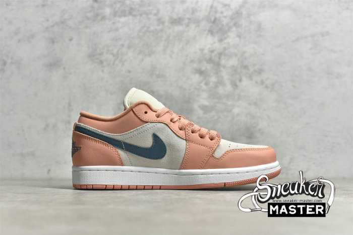 NIKE AIR JORDAN 1 LOW LIGHT MADDER ROOT/DARK TEAL GREEN DC0774-800