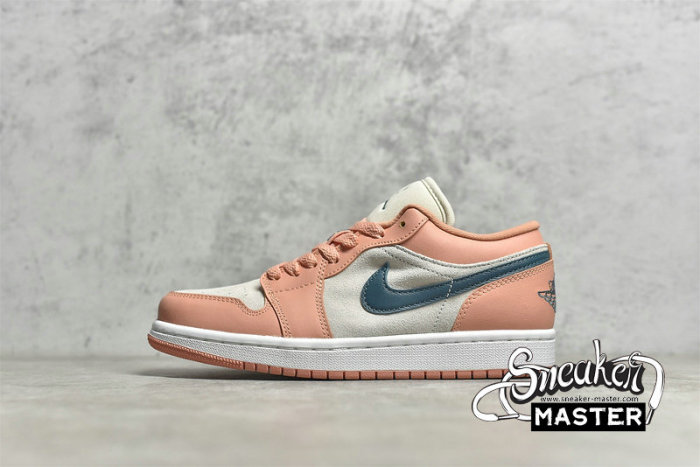 NIKE AIR JORDAN 1 LOW LIGHT MADDER ROOT/DARK TEAL GREEN DC0774-800