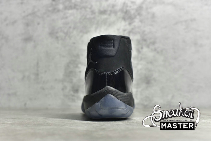 NIKE AIR JORDAN 11 RETRO CAP AND GOWN BLACK/BLACK/BLACK 378037-005