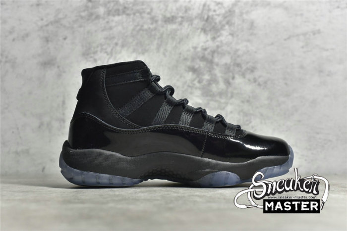 NIKE AIR JORDAN 11 RETRO CAP AND GOWN BLACK/BLACK/BLACK 378037-005