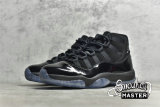 NIKE AIR JORDAN 11 RETRO CAP AND GOWN BLACK/BLACK/BLACK 378037-005