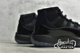 NIKE AIR JORDAN 11 RETRO CAP AND GOWN BLACK/BLACK/BLACK 378037-005