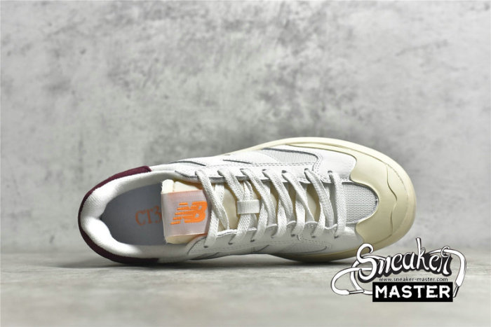 NEW BALANCE 302 SNEAKER BEIGE/WHITE/WINE RED CT302WD