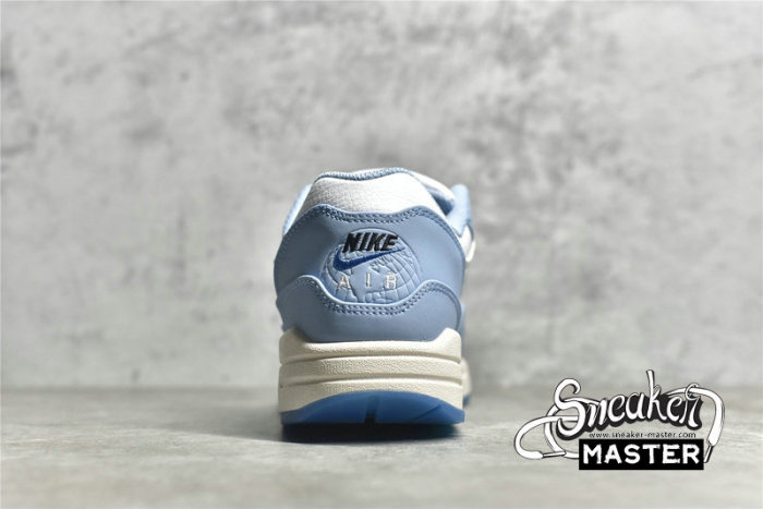 NIKE AIR MAX 1 PREMIUM AIR MAX DAY BLUEPRINT WHITE/DARK MARINA BLUE/LECHE BLUE DR0448-100