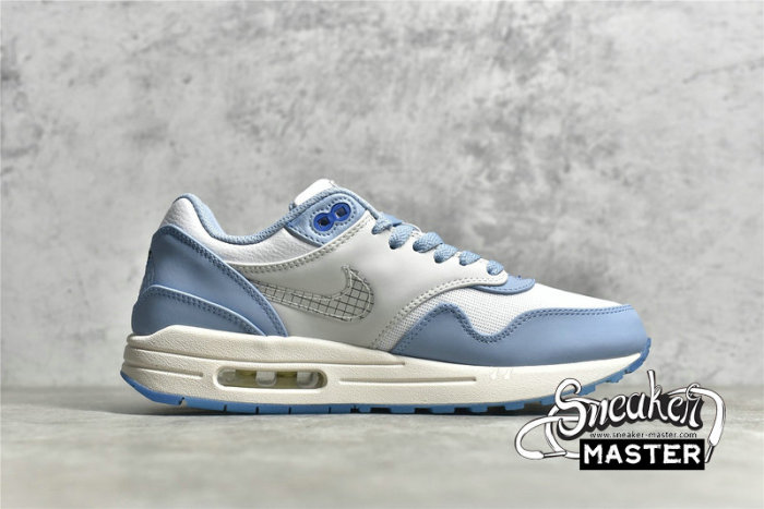 NIKE AIR MAX 1 PREMIUM AIR MAX DAY BLUEPRINT WHITE/DARK MARINA BLUE/LECHE BLUE DR0448-100