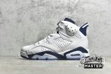 NIKE AIR JORDAN 6 RETRO SPORT BLUE/WHITE/BLACK 384664-107