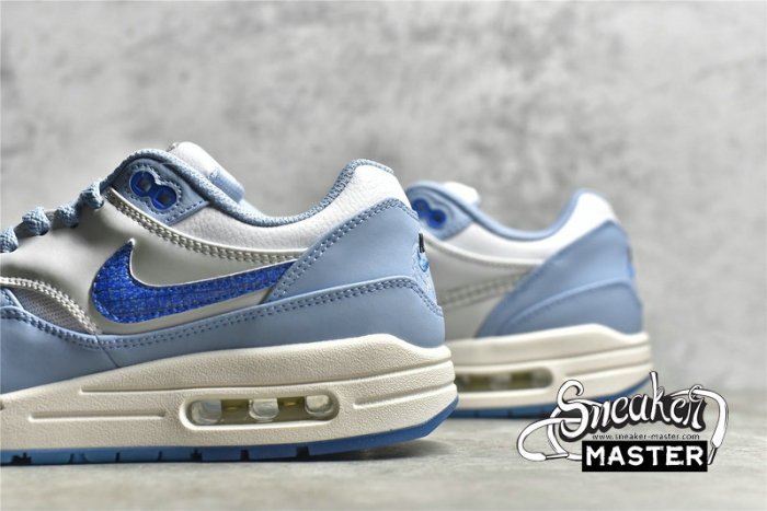 NIKE AIR MAX 1 PREMIUM AIR MAX DAY BLUEPRINT WHITE/DARK MARINA BLUE/LECHE BLUE DR0448-100