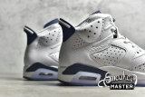NIKE AIR JORDAN 6 RETRO SPORT BLUE/WHITE/BLACK 384664-107