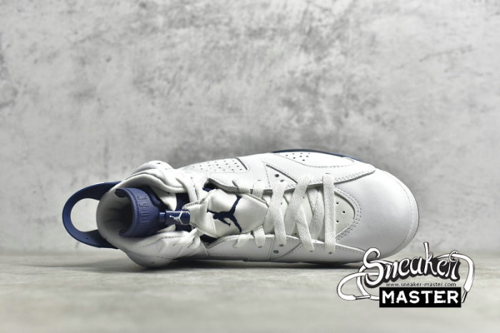 NIKE AIR JORDAN 6 RETRO SPORT BLUE/WHITE/BLACK 384664-107
