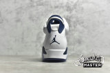 NIKE AIR JORDAN 6 RETRO SPORT BLUE/WHITE/BLACK 384664-107