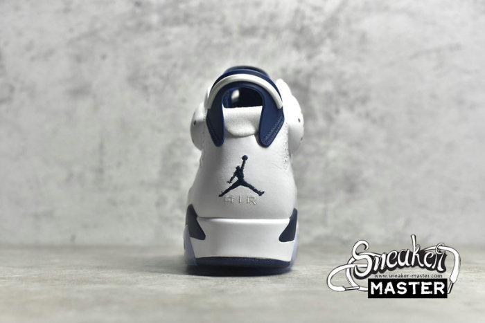 NIKE AIR JORDAN 6 RETRO SPORT BLUE/WHITE/BLACK 384664-107