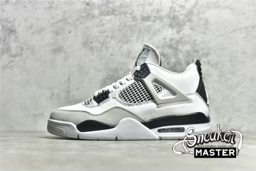 NIKE AIR JORDAN 4 RETRO MILITARY BLACK/LIGHT GREY/WHITE DH6927-111