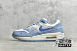 NIKE AIR MAX 1 PREMIUM AIR MAX DAY BLUEPRINT WHITE/DARK MARINA BLUE/LECHE BLUE DR0448-100