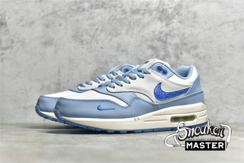 NIKE AIR MAX 1 PREMIUM AIR MAX DAY BLUEPRINT WHITE/DARK MARINA BLUE/LECHE BLUE DR0448-100
