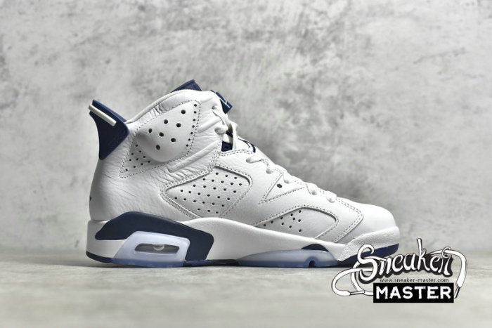 NIKE AIR JORDAN 6 RETRO SPORT BLUE/WHITE/BLACK 384664-107