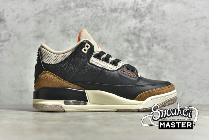 NIKE AIR JORDAN 3 RETRO DESERT ELEPHANT BLACK/BROWN/KHAKI CT8532-008