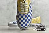 VANS AUTHENTIC SIDEWALL PALM TREES CHECKERBOARD YELLOW/BLUE/WHITE VN0A348A40P