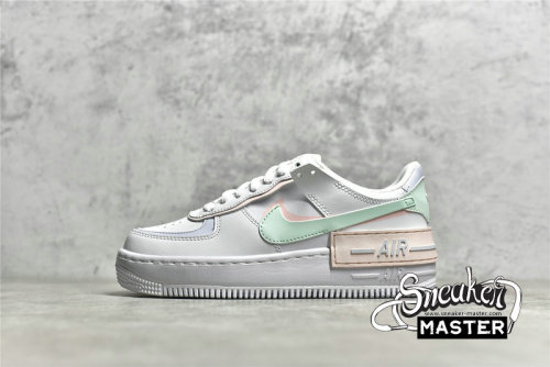 NIKE AIR FORCE 1 SHADOW WHITE/ATMOSPHERE/MINT FOAM/FOOTBALL GREY CI0919-117