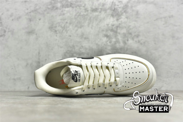NIKE AIR FORCE 1 LOW BEIGE/BLACK/GOLD/GRADEIENT ZX9856-599