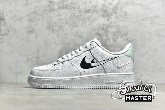 NIKE AIR FORCE 1 LOW SHADOW SWOOSHES WHITE/WHITE/BLACK DV3455-100