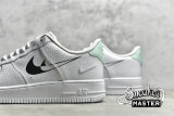 NIKE AIR FORCE 1 LOW SHADOW SWOOSHES WHITE/WHITE/BLACK DV3455-100