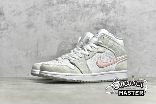 NIKE AIR JORDAN 1 MID SE LIGHT IRON ORE/ATMOSPHERE/WHITE DN4045-001