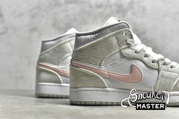 NIKE AIR JORDAN 1 MID SE LIGHT IRON ORE/ATMOSPHERE/WHITE DN4045-001