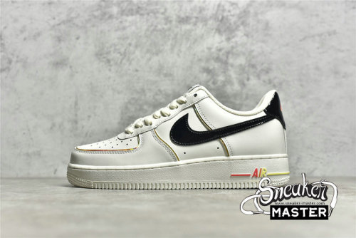 NIKE AIR FORCE 1 LOW BEIGE/BLACK/GOLD/GRADEIENT ZX9856-599