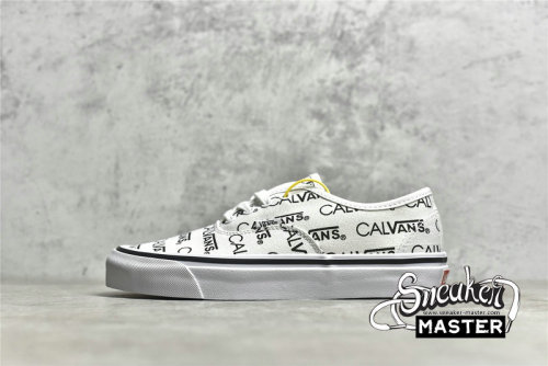 VANS AUTHENTIC X PALACE X CALVIN KLEIN WHITE/WHITE/BLACK