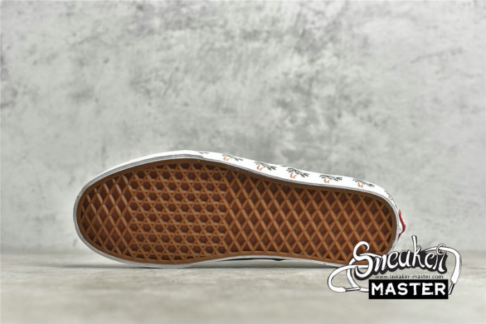 VANS AUTHENTIC SIDEWALL PALM TREES CHECKERBOARD YELLOW/BLUE/WHITE VN0A348A40P